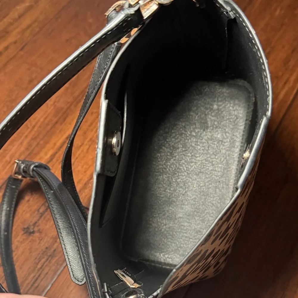 kate spade Leopard Print Crossbody in Tan and Black - Picture 6 of 8